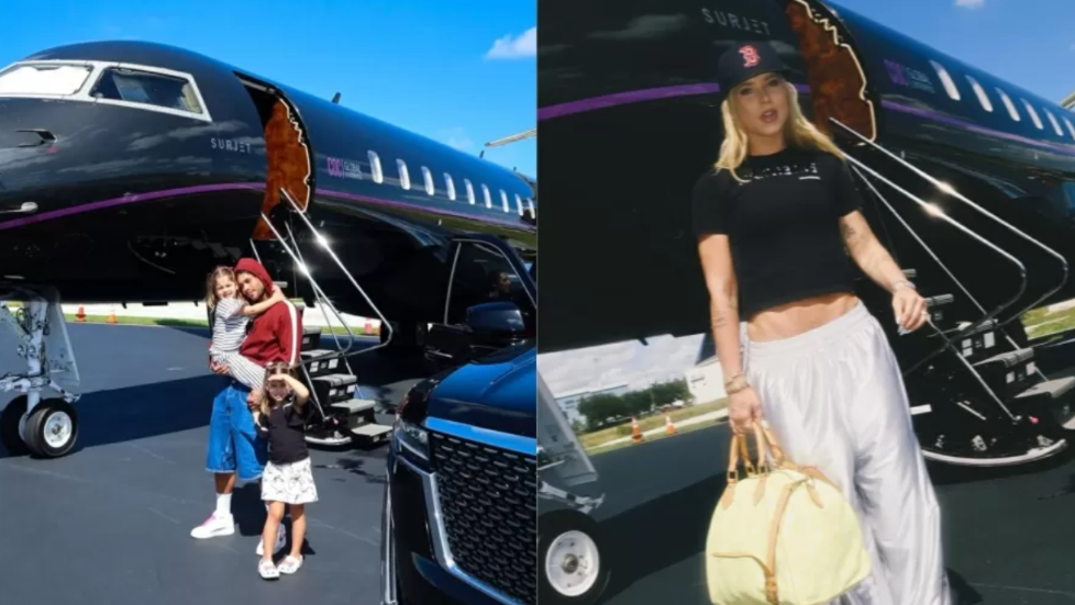 Virginia e Zé Felipe publicam fotos no mesmo avião após término com Vini Jr