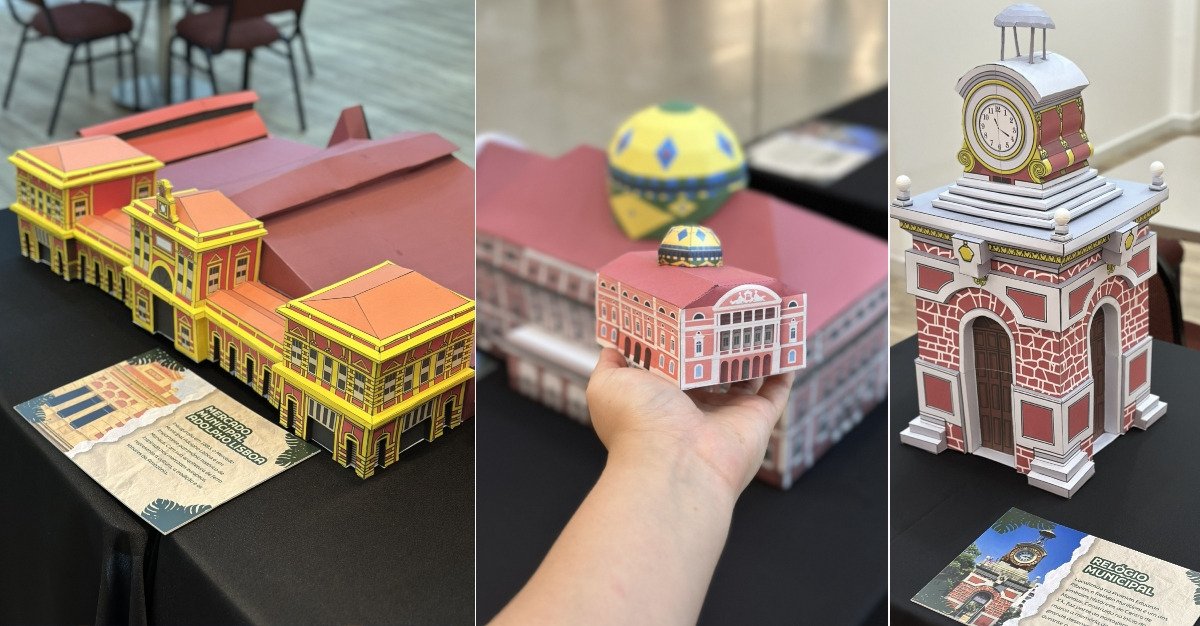 Exposição de monumentos em papel e oficinas gratuitas celebram os 357 anos de Manaus