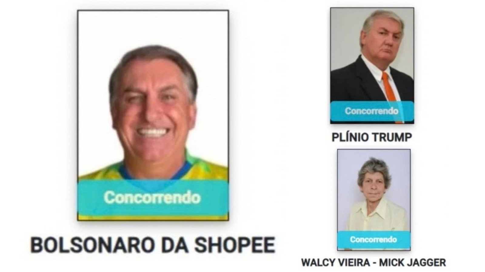 Bolsonaro da Shopee" e "Mick Jagger": Os apelidos mais inusitados nas urnas de 2026