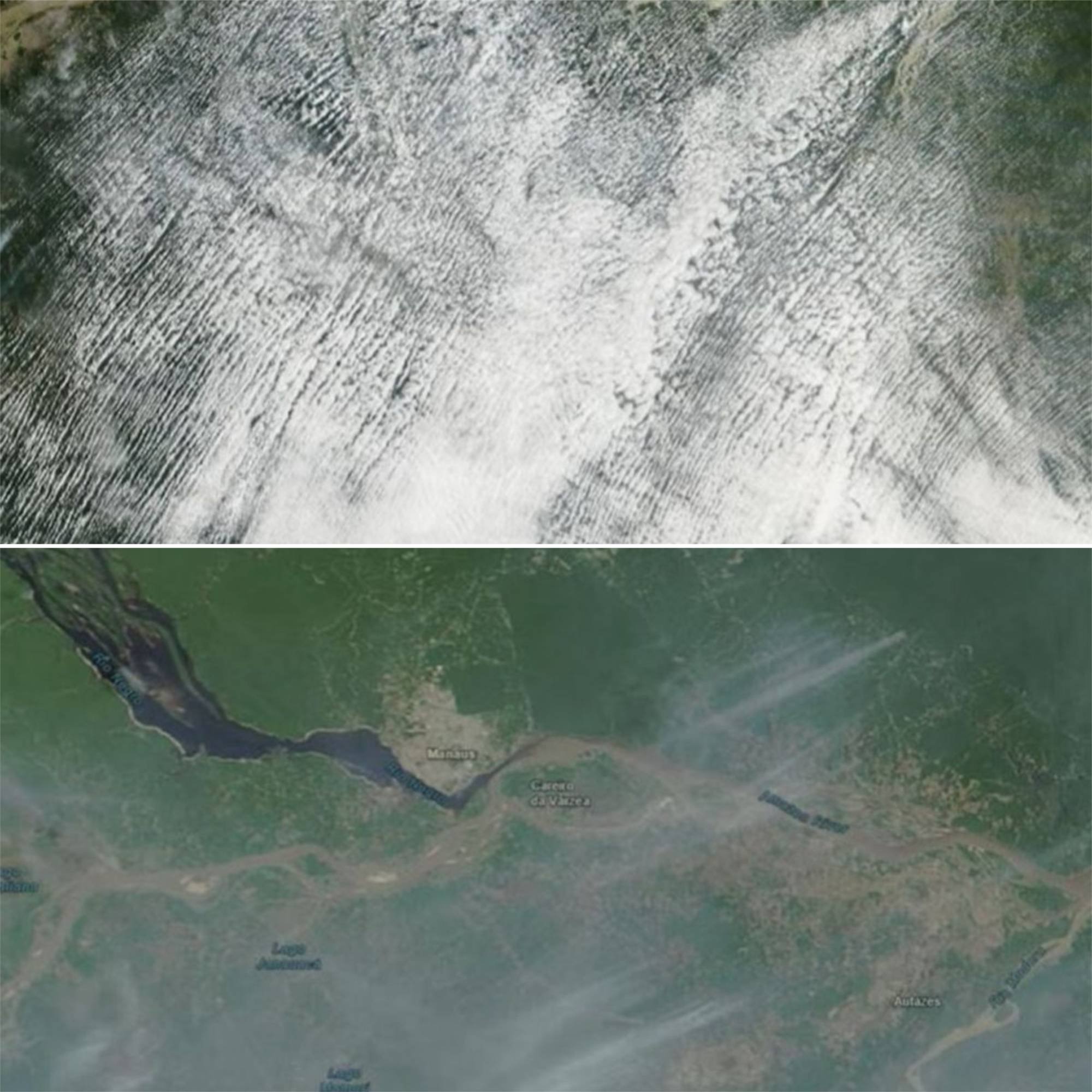 Satélites da Nasa registram cenário alarmante de fumaça tóxica e poluição no Amazonas