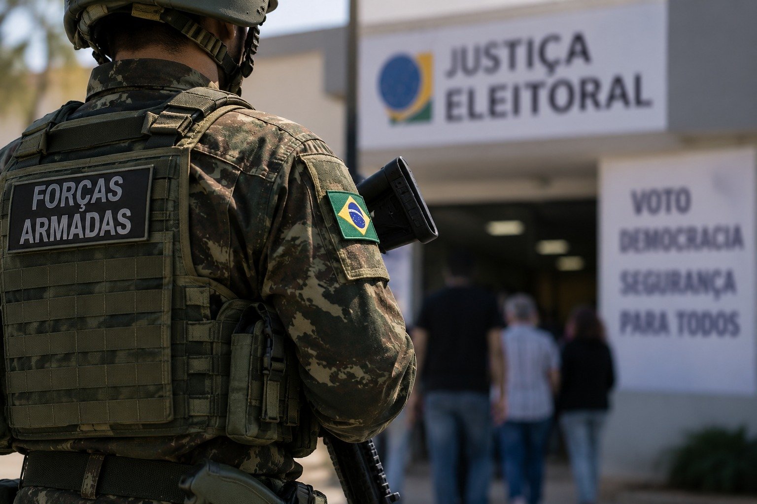 Eleições 2026: Forças Armadas devem ficar a 100 metros das seções
