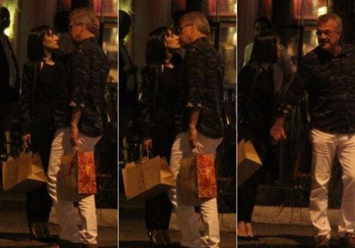 Pedro Bial é flagrado aos beijos com morena
