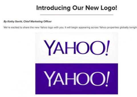 Yahoo! muda logotipo mas mantém exclamação