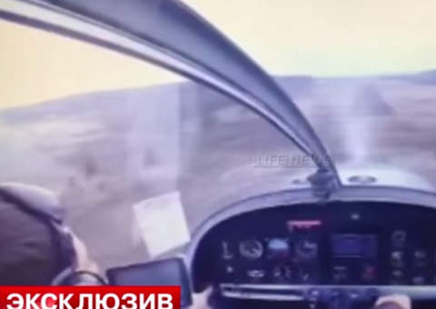 Imagens do acidente com aeronave na Russia 