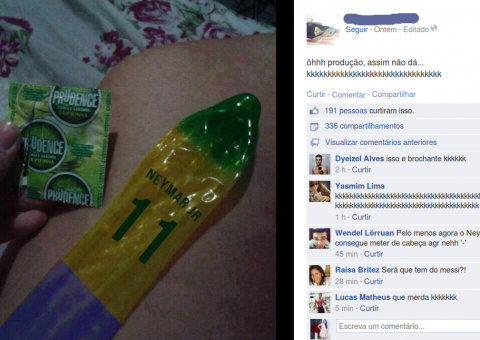 Camisinha com nome de Neymar vira piada na web