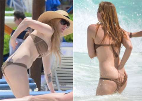 Após a polêmica Meet and Greet Avril Lavigne relaxa no México