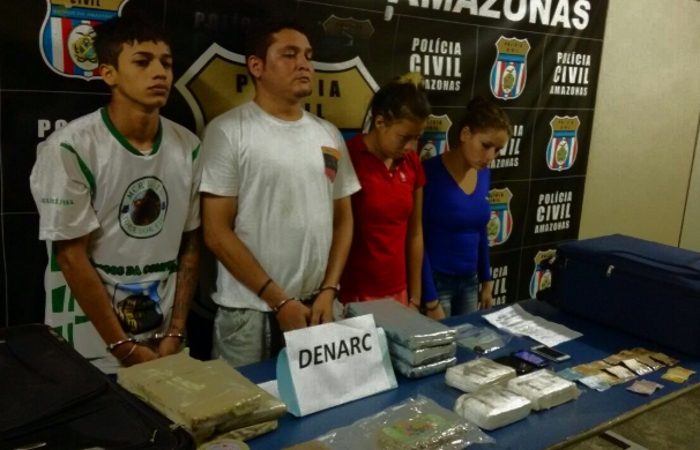 Casais de supostos trafidantes são presos na Praça 14 com 18 kg de droga
