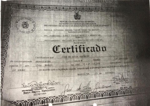 Vereador falsifica diploma de 2º grau