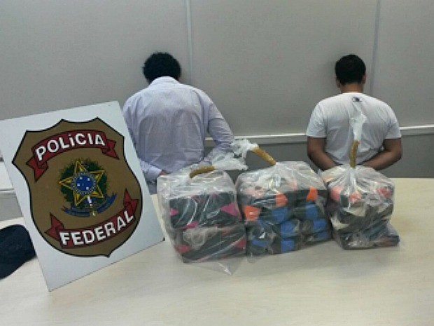 Polícia Federal prende três homens com 33 quilos de cocaína