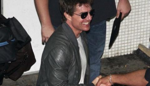 Tom Cruise desembarca no Brasil para promover 'Oblivion'