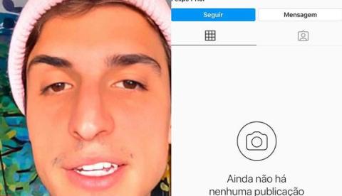 Ex-BBB Felipe Prior desativa conta do Instagram e deixa fãs intrigados 