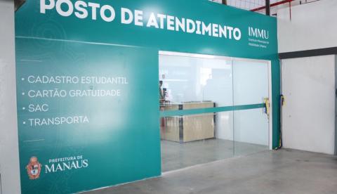 Posto de serviços para usuários do transporte coletivo é inaugurado em Manaus