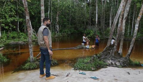 Igarapé no Monte Horebe apresenta sinais de preservação 