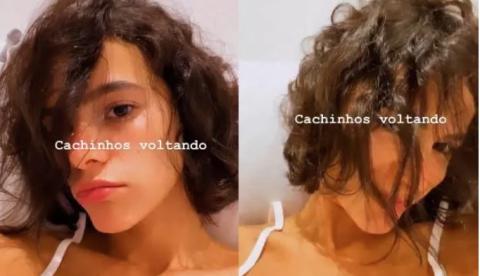 Bruna Marquezine mostra cabelo natural pela primeira vez