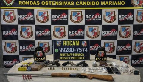 Tiroteio entre PM e criminosos resulta em duas mortes e três prisões no Rio Preto da Eva