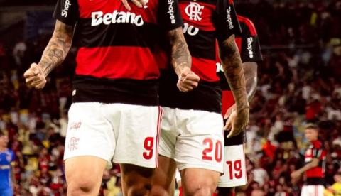 Flamengo vence Sampaio Corrêa por 7 a 1 e garante vaga no mata-mata do Carioca