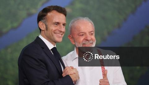 Macron convidou Lula para reunião do G7 na França em junho, diz Planalto