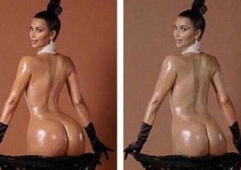 Vazam supostas fotos de ensaio nu de Kim Kardashian sem Photoshop