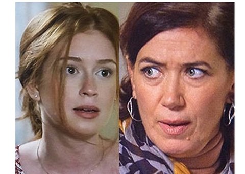  Barraco em 'Império': Maria Marta encontra Maria Ísis pela primeira vez