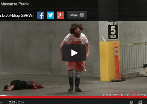 Silvio Santos é fichinha: Vejam a pegadinha do massacre da serra elétrica 