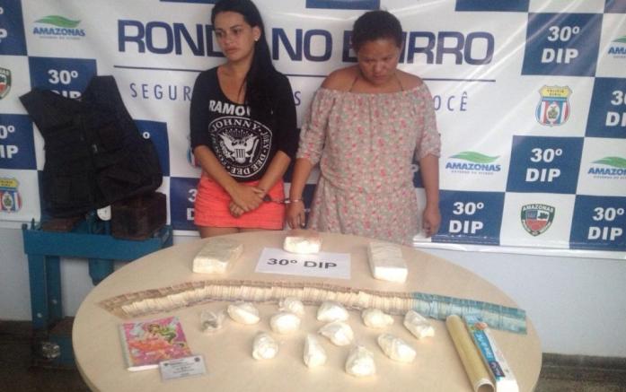 Mulheres são presas com quatro quilos de cocaína