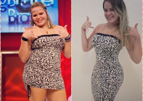 Ex-BBB Paulinha surpreende com mais uma foto de antes e depois de perder 40 Kg
