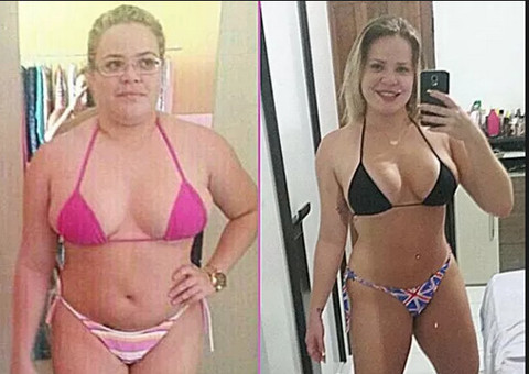 Ex-BBB emagrece 40kg e mostra corpão de micro biquíni