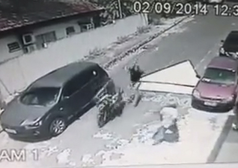 VÍDEO: Assaltante primeiro atirou em sargento e depois leva bolsa