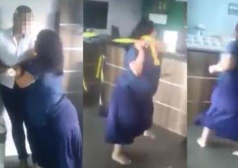 Religiosa surta, ofende funcionário homossexual e quebra agência de transporte