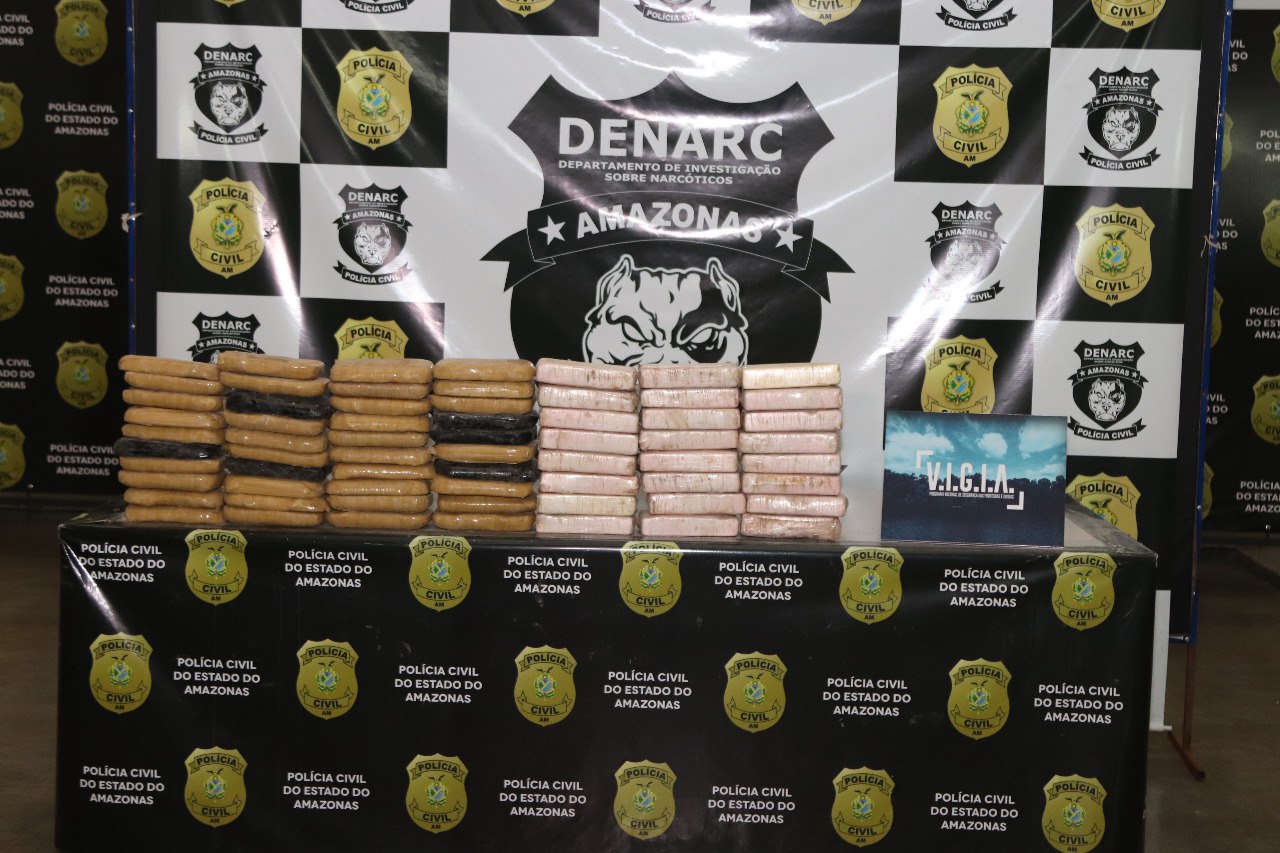 Polícia apreende 70 kg de drogas avaliados em R$ 2 milhões em Manaus  