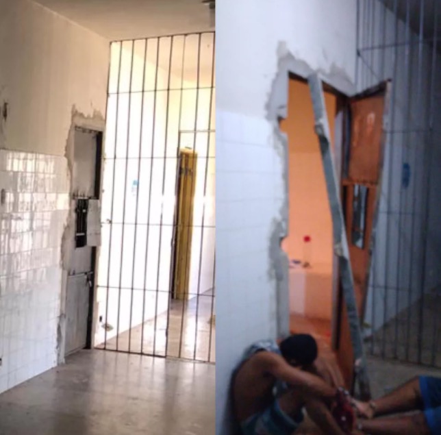 Presos com Covid-19 atacam policiais com foice durante fuga 