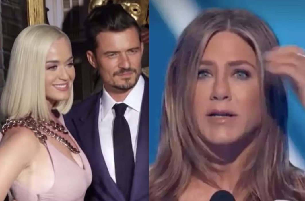 Katy Perry leva Jennifer Aniston às lágrimas ao convidá-la para ser madrinha da sua filha