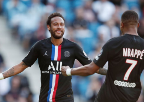 Com dois do brasileiro Neymar, PSG faz nove no Le Havre