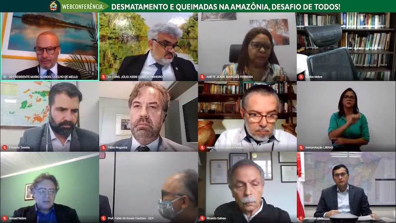 Webconferência sobre desmatamento promovida pelo TCE está em redes sociais