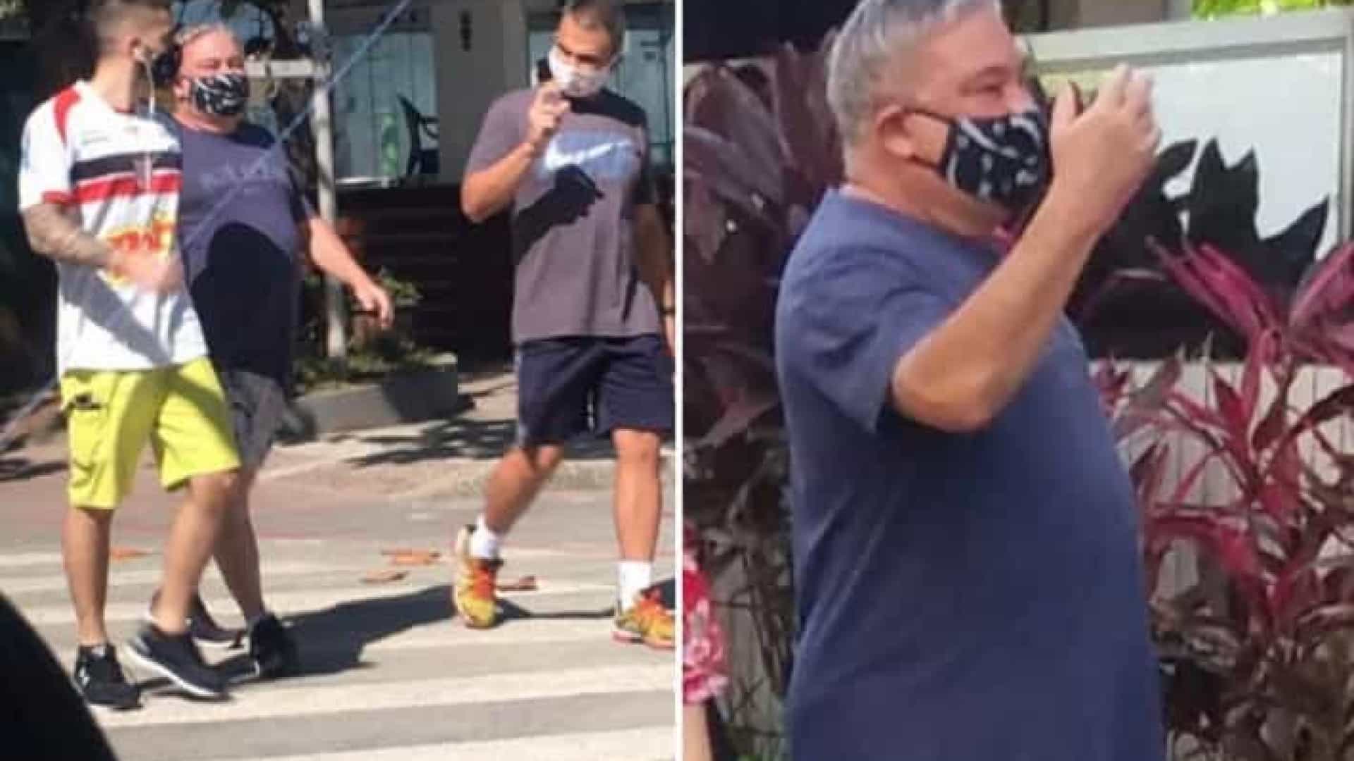 Desembargador que ofendeu guardas reaparece usando máscara