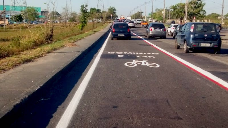 Implantação de ciclofaixas na zona Norte chega pela avenida das Torres