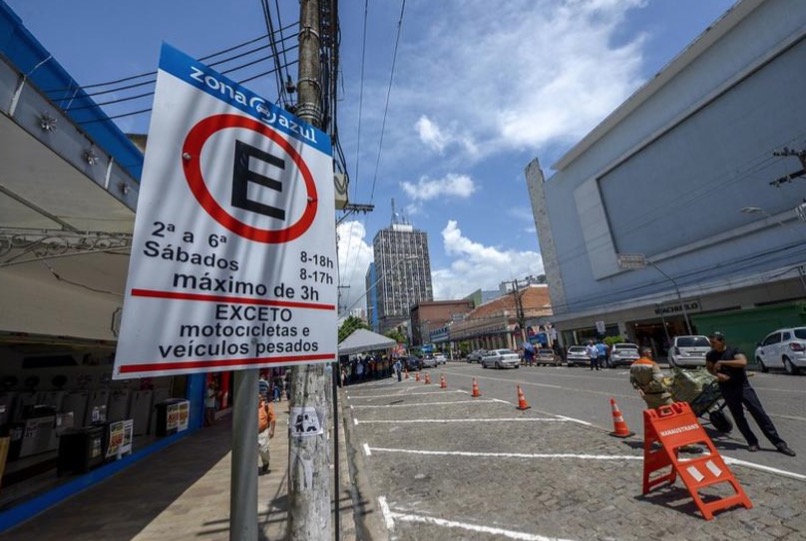 Zona Azul vai continuar liberada até o fim do mês em Manaus 