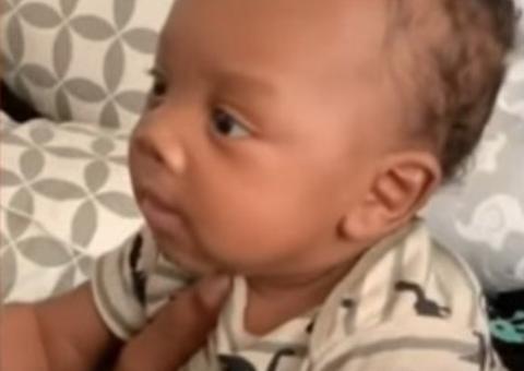Bebê surpreende ao falar pela primeira vez com apenas dois meses de vida