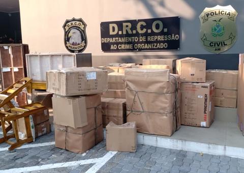 Polícia apreende 130 kg de drogas escondidas em caminhão de mudança em Manaus 