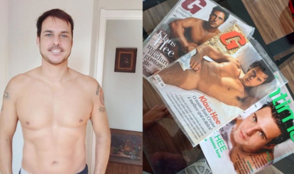 Ex-Dominó Klaus Hee coloca à venda revistas com seus ensaios nu 