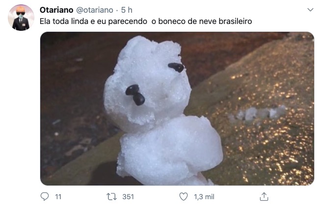 Bonecos de neve bizarros no sul do Brasil viram meme