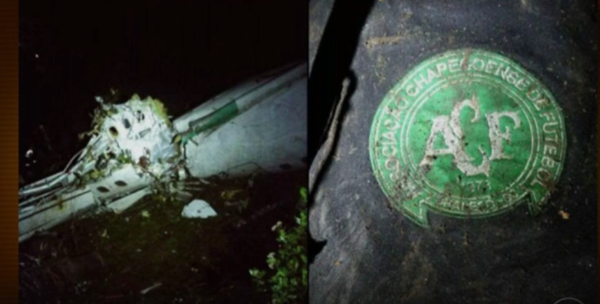 Queda de avião da Chapecoense na Colômbia deixa mortos, segundo general 