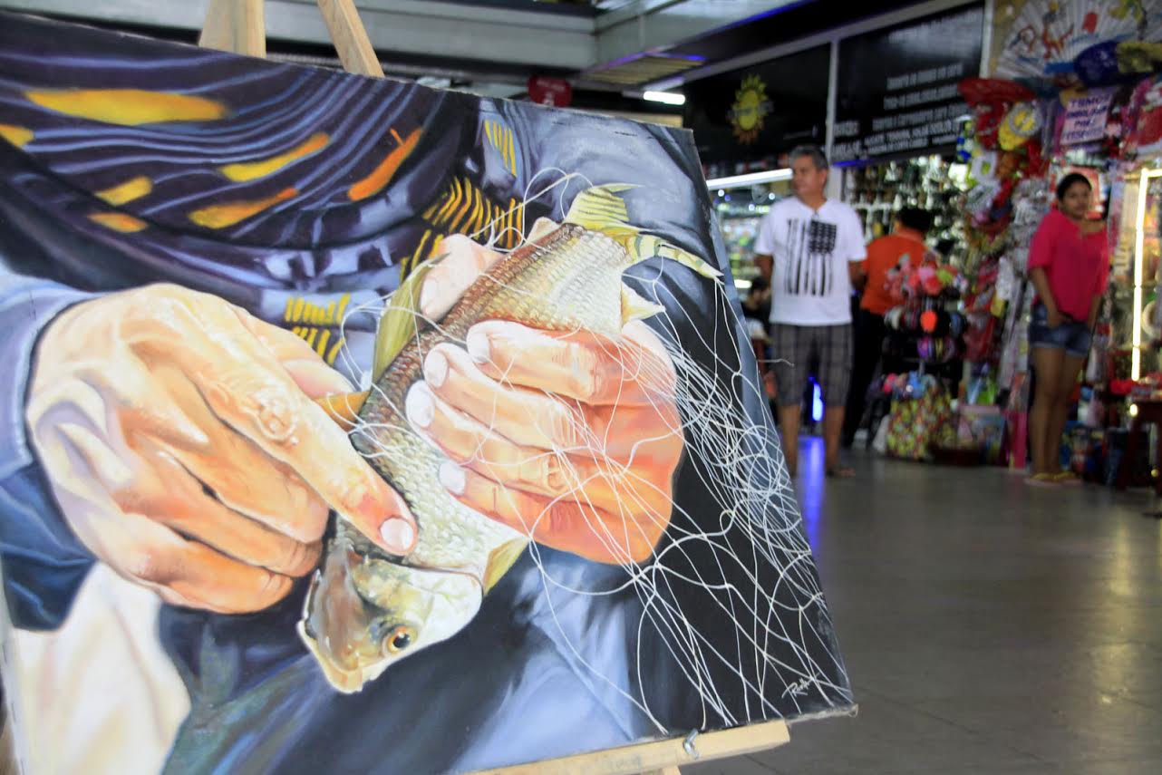 Exposição de artistas locais reforça campanha de Natal nas Galerias Populares