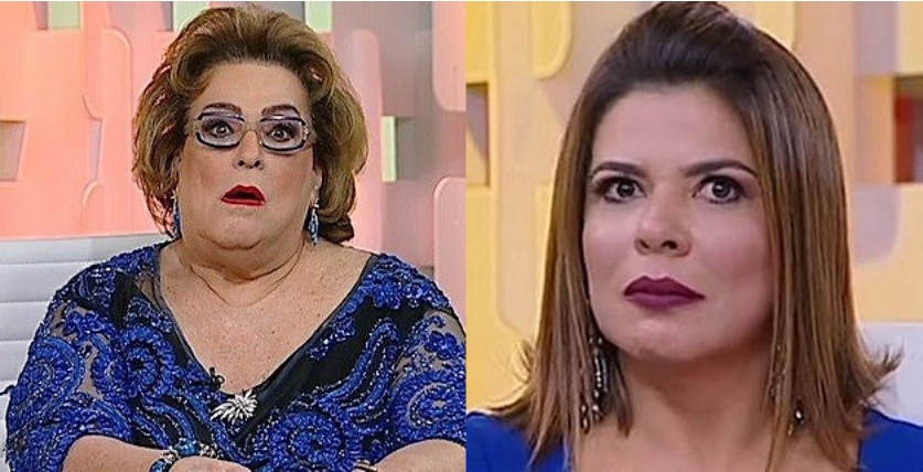 Mara Maravilha chora nos bastidores do SBT após briga com Mamma Bruschetta