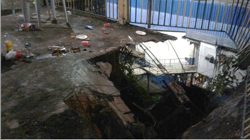 Durante a virada do ano, laje desaba e deixa feridos em Manaus