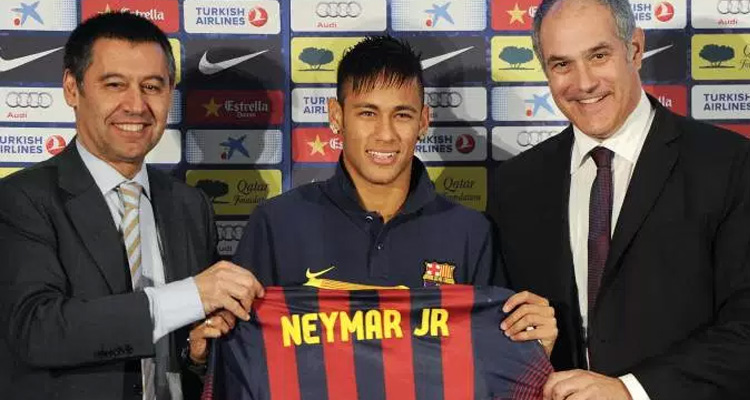  Barcelona admite irregularidades em contrato com Neymar
