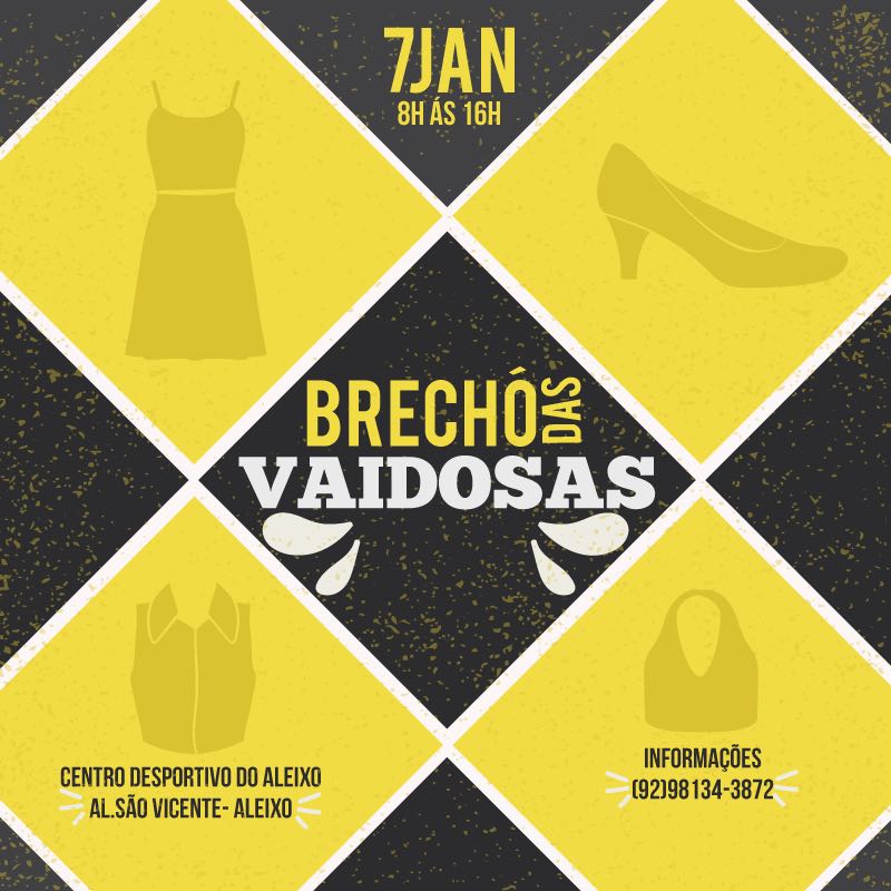 Brechó das Vaidosas irá reunir moda e gastronomia em um só lugar 