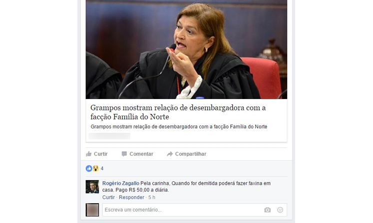 Promotor de Justiça de SP diz que desembargadora tem cara de empregada