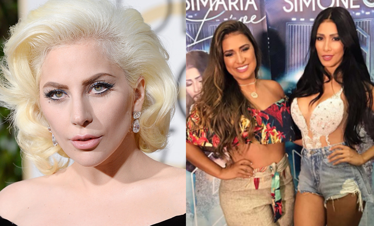 Lady Gaga faz referência a dupla Simone e Simaria e fãs vão a loucura na internet