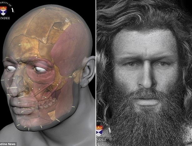 Homem morto há 1.400 anos tem rosto restaurado e surpreende pela beleza
